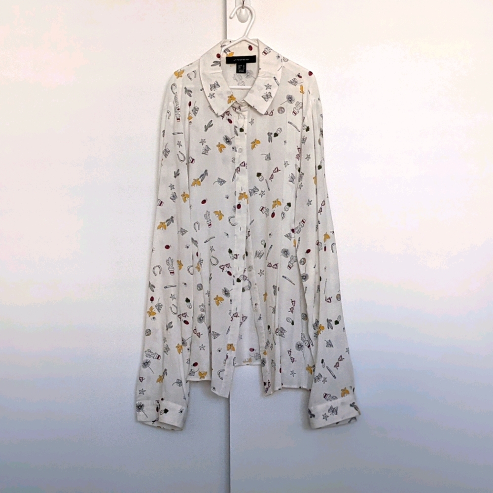 Patterned Button Down Shirt